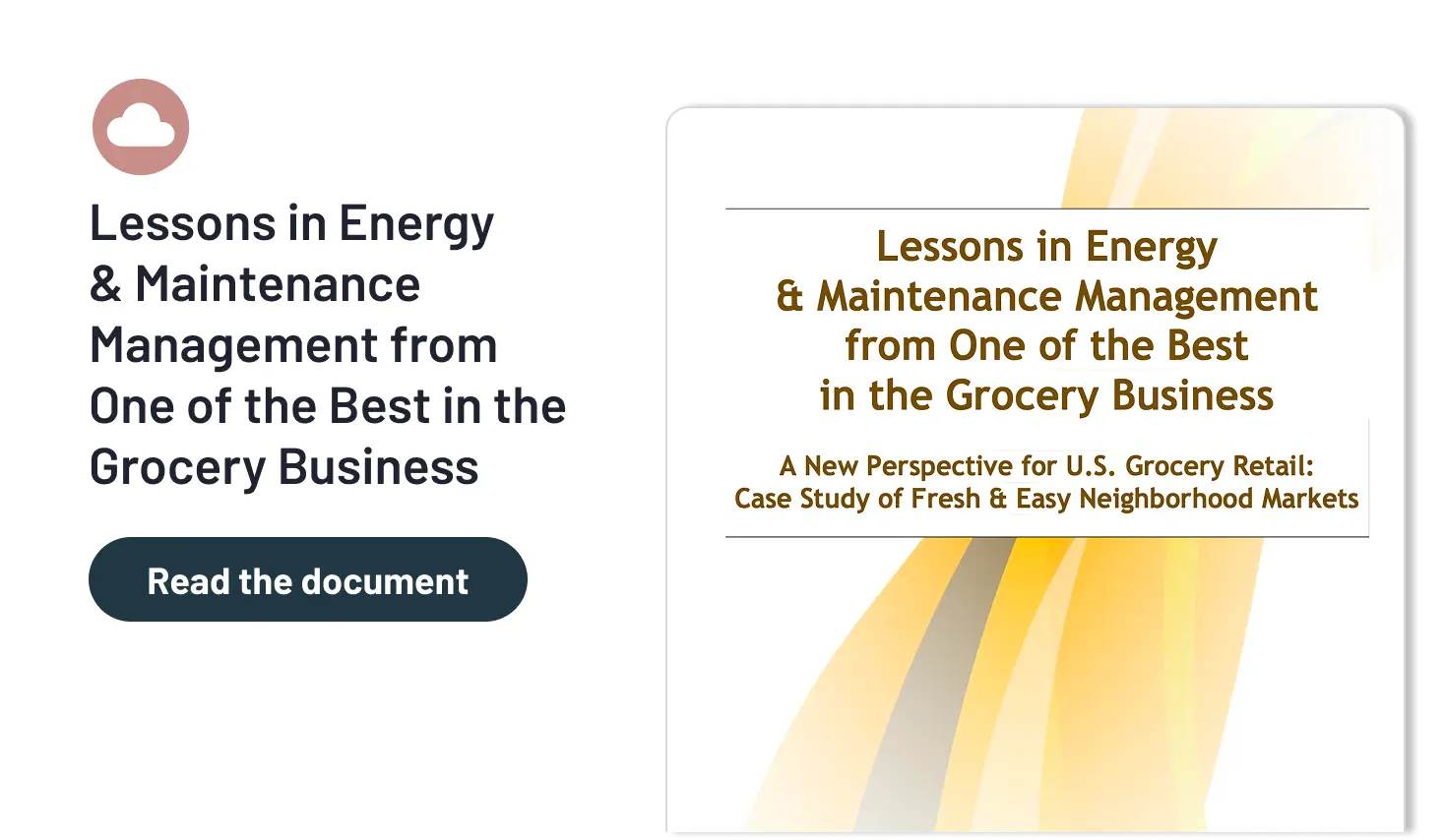 Lessons in Energy & Maintenance Management from  One of the Best in the Grocery Business